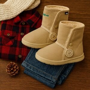 Native AP Luna Toddler Boots – NIB Cozy Winter Style in Beige